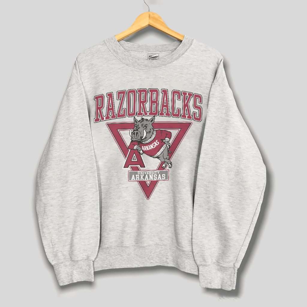 Vintage University Of Arkansas Razorbacks Sweatshirt, 90s Ncaa Men Women Shirt